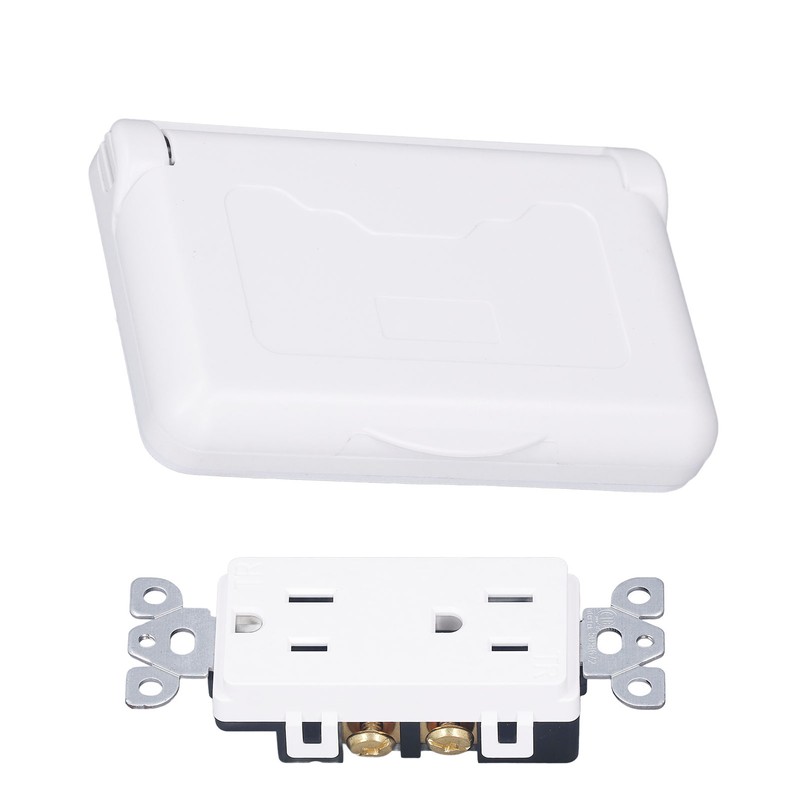 Weatherproof Outlet with Cover US Standard Power Socket Outdoor RV