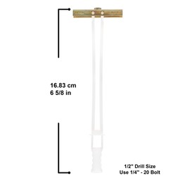TOGGLER SNAPTOGGLE BB Toggle Anchor, Zinc-Plated Steel Channel, Made in US, 3/8" to 3-5/8" Grip Range, For 1/4"-20 UNC Fastener Size (Pack of 50)