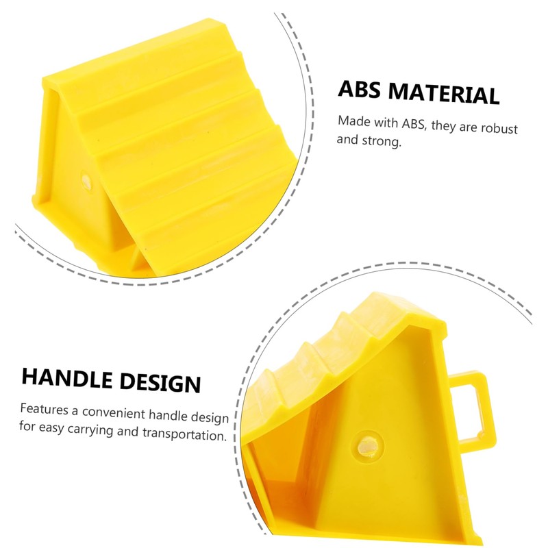 SOLUSTRE 2pcs Car Block Camper Wheel Chock Leveling Blocks Ramp