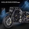 Auspcers Technic Motorcycle Building Blocks, 586 Pieces Clamping Blocks Technology