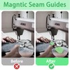LXBCTOP 4 PCS Magnetic Seam Guide for Sewing Machine, Polygonal