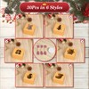 COTOPHER 30Pcs Christmas Cookie Boxes with Window, 4x4x2.5 inch Kraft