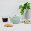 UNIQUE HOME LIVING Teapot Stoneware Tea Serving Pot(2cup,Stoneware Mint)