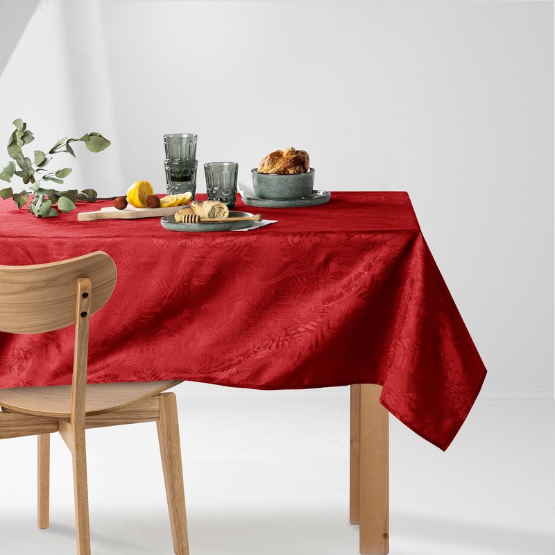 Filumi Eris Tablecloth 80 x 80 cm Red Washable for