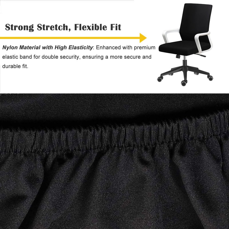 Computer Office Chair Cover - Universal Fit Stretchable Washable Chair