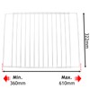 SPARES2GO Fridge Shelf Compatible with LG Refrigerator Freezer (White, Adjustable,