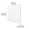 SimbaLux Acrylic Sheet Clear Cast Plexiglass 12” x 12” Square