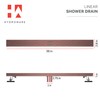 Hydroware Linear Shower Drain - Stainless Steel Rectangular Shower Floor