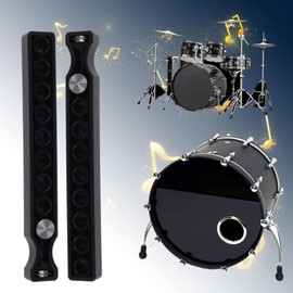 BQLZR Bass Kick Drum Head Port Vent Punch Tool 2-10inch Hole Opener 139x17x12mm Black