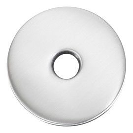 sourcing map Round Shower Arm Flange, 3.5" Stainless Steel Escutcheon Plate for Covering Gaps Holes, Fits All Standard Diameter Pipe, Silver