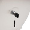 Mind Reader Toilet Paper Dispenser, Wall Mount, Lock with Key,