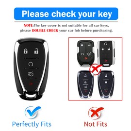 XIYANG TRADE for Chevy Key Fob Cover with Keychain,Soft TPU Key Case Shell Holder Full Protection for Equinox Malibu Traverse Blazer Camaro Impala Cruze Volt Bolt Sonic Trax Tahoe, Green