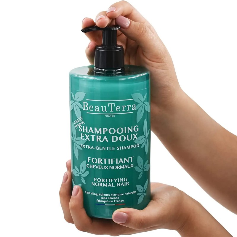 BeauTerra Shampoo Fortificante Extra Suave con hidrolizado de queratina. Shampoo