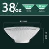 QINLANG 38 oz Japanese Ramen Bowls, Ceramic Set of 4