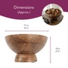 Paper High Hand Carved Makula Raised Design Mango Wood Fruit