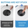 Black Toilet Flush Button Replacement Dual Toilet Flush Button Round