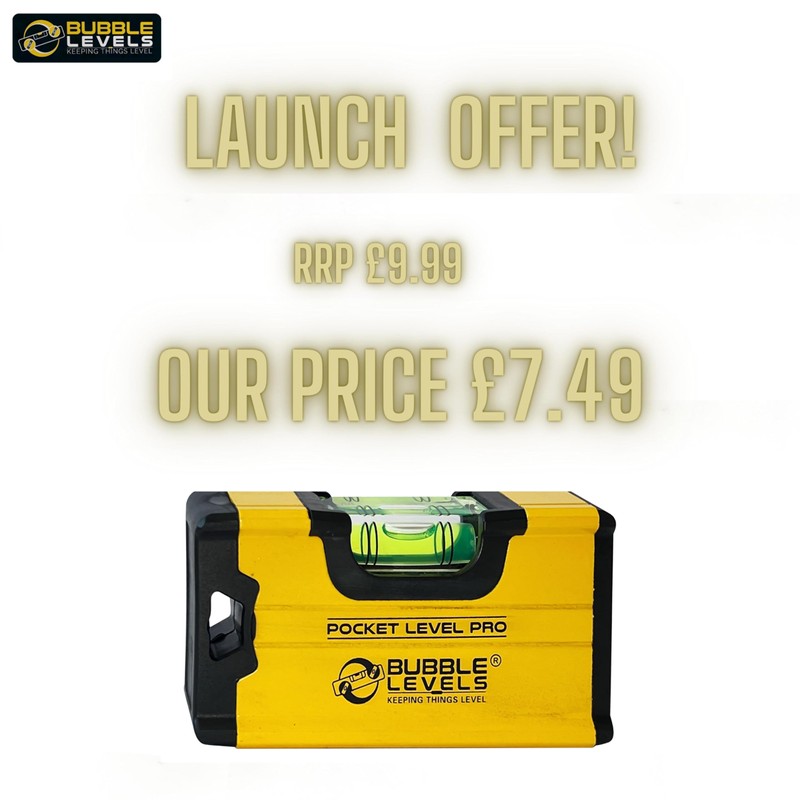 Bubble Levels | Pocket Level Pro | Shockproof Magnetic Mini
