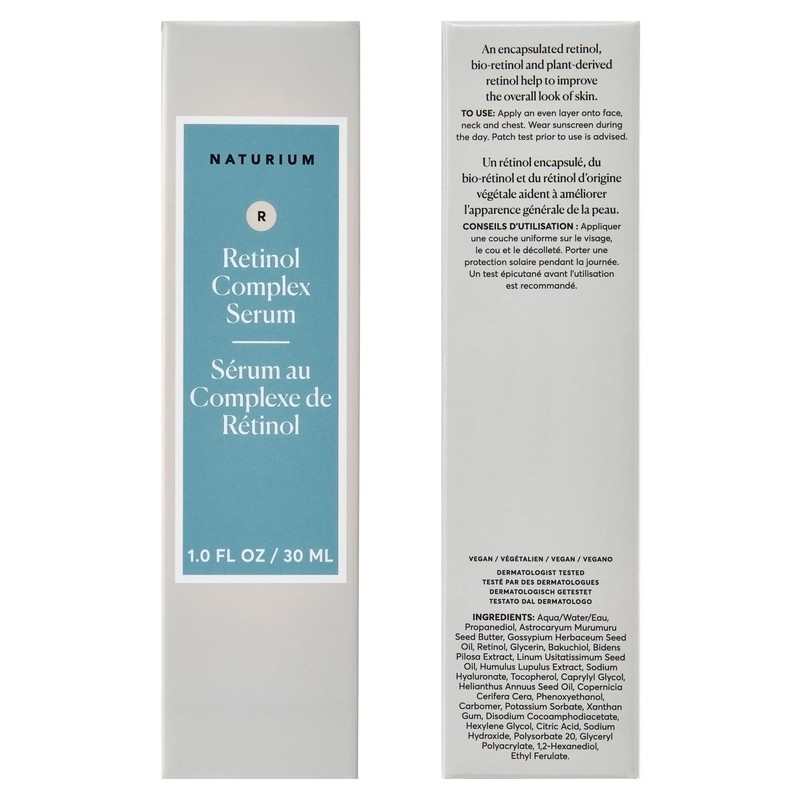 Naturium Retinol Complex Serum, Microencapsulated Retinols plus Bakuchiol, Refining &
