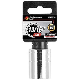 Performance Tool W32526 1/2-Inch Drive 13/16-Inch 12pt Socket