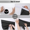 WdFour French Door Curtains with Silky Feel Thermal Insulated Noise
