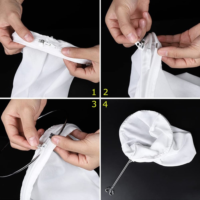 WMKGG Ultra Fine Mesh Strainer Bags, Commercial Grade Reusable Food