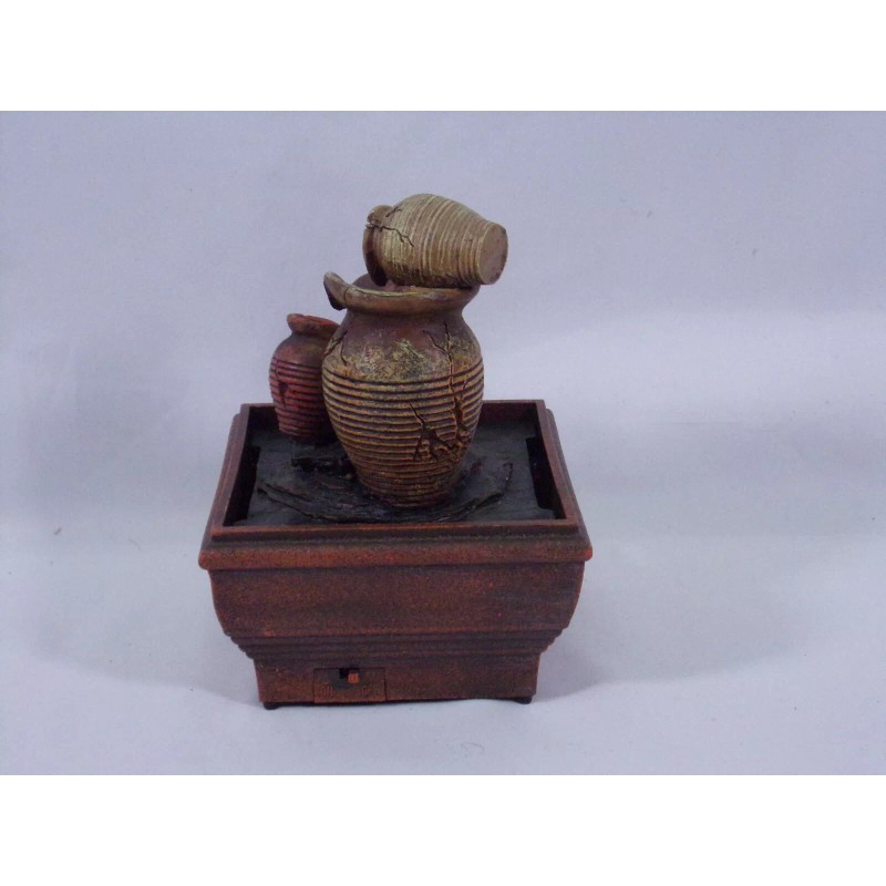 INNOVAGE HOME COLLECTION TRANQUILITY POTTERY FOUNTAIN BATTERY OPERATED