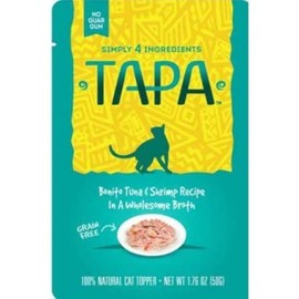 Tapa Bonito Tuna & Shrimp Recipe Cat Food Toppers (1 Pack)