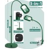 10X Rectangle Magnifying Glass with Light and Stand, 24" Flexible