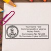 Premium MaxLight VA Notary Stamp for Virginia Notary Public, State Seal Notarial Stamp, Impression Size 7/8" x 2-1/4", 5 Ink Colors, Notary Stamp Virginia