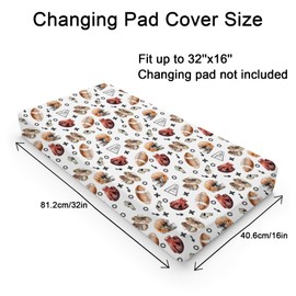 Watercolor American Football Baby Changing Pad Covers for Boy Girl 32''x16'' Outdoor Sports Fitted Diaper Changing Table Mats Sports Lovers Gift Comfort Soft Breathable Cradle & Bassinet Sheets