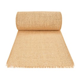 HEETA Jute Table Runner Roll 20 cm x 10 m, Eco Jute Table Runner Made of Natural Fabric - Natural Pen for Wedding, Farmhouse Party, Communion, Rustic Table Decoration
