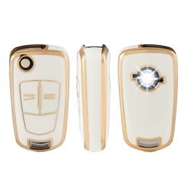 OFFCURVE Car Key Cover Car Key Case Key Fob Cover Car Key Protector 2 buttons Compatible with Opel Vauxhall Astra Zafira Adam Insignia Mokka Corsa Signum Tigra Meriva