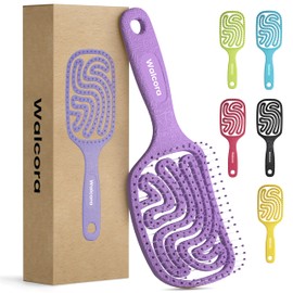WALCORA Hair Brush without Pulling, Detangling Brush, Hair Brush for Women, Men & Children, Detangler Brush for Curls, Wet, Long, Thin & Fine Hair, Anti Pull & Hair Breakage Hairbrush, Wet Hair