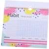 FUNOMOCYA Undated Habit Tracker English Planner Goal Tracker Calendar Journal