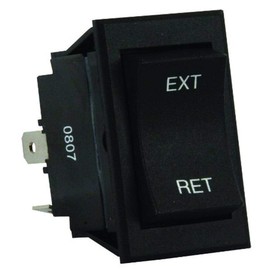 JR Products 13635 - Interruptor de Clavija de Rueda y Lengua, Color Negro