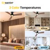 Ensenior Ceiling Fans with Lights, 42 inch Low Profile Ceiling