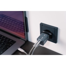 Verbatim 35W UK/US/EU 2-Port GaN Wall Charger With Power Delivery