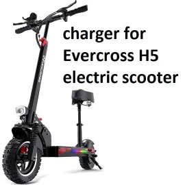 coming data fast charger 5A 3-Prong AC Adapter For Evercross H5 800W Electric Scooter HKT