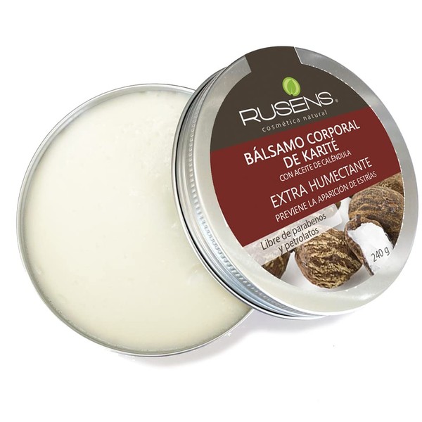 Rusens - Bálsamo Corporal de Karité y Caléndula 100% Natural,