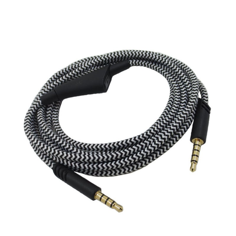 Headphone Cable with Volume Control Adjustable Gaming Headset Cable with