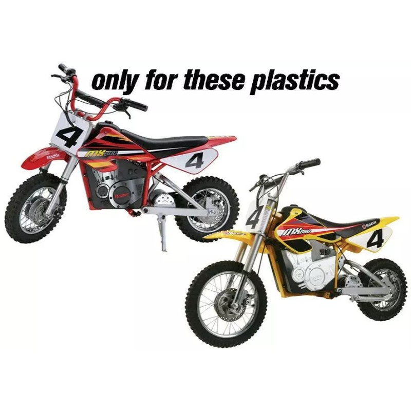 Razor MX500 MX650 graphics kit decals THICK AND HIGH GLOSS
