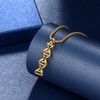 beautlace DNA Double Helix Chemistry Science Molecule Biology Necklace 18K
