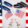 COYOUCO 10 Pack American Flag Bracelets -Thin Red Line Silicone
