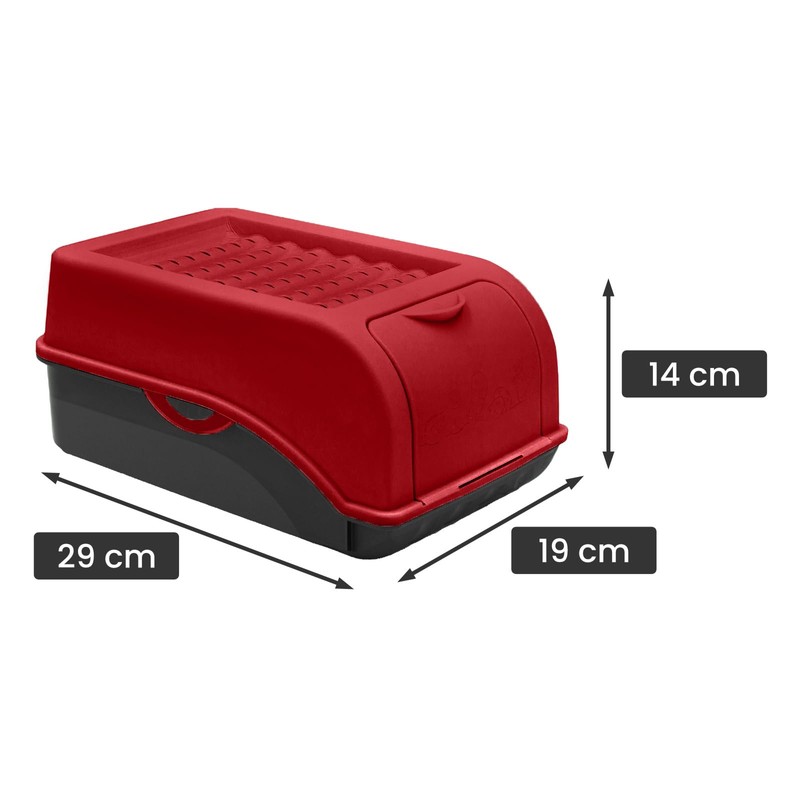 ARTECSIS Potato Storage Box, Red, for approx. 2.5 kg Potatoes,
