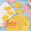 Ocean Creature Cookie Cutters with Cookie Stamps 8 Pcs Sea