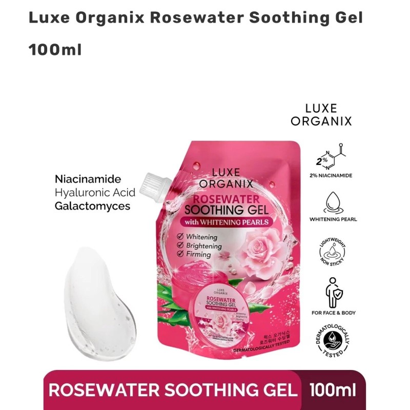 Luxe Organix Rosewater Soothing Gel 100ml