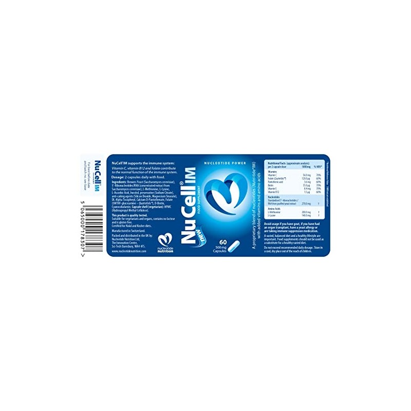 NuCell IM Food Supplement, Pot with 60 Vegi-Caps – 30