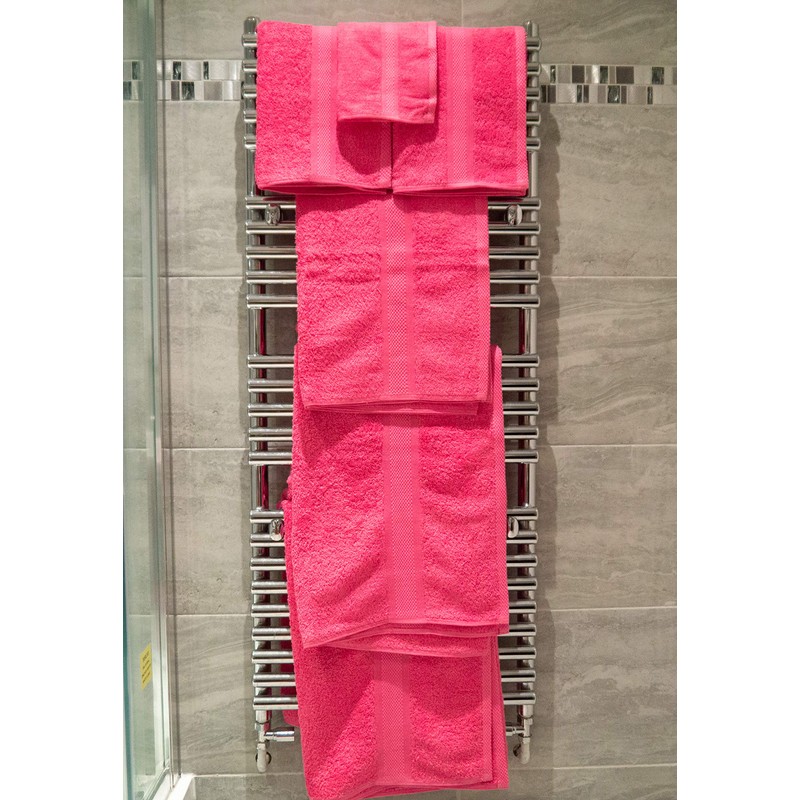 Lex's Linens Pack of 2 100% Combed Cotton Hot Pink