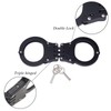 Yoghourds Double Lock Handcuffs, Adjustable Heavy Duty Steel Wrist Cuffs