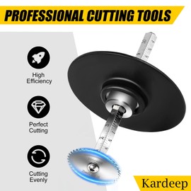 Inside Pipe Cutter for PVC Pipe Cutter Tool, PVC Cutter Tool with 3.15" Scale Adjustable Depth Gauge, 5Pcs Saw Blades and Hex Shank (Black)